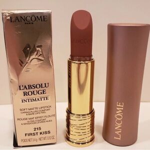 Lancôme Rouge Intimatte Soft Matte Lipstick — First Kiss (215). 
Sephora